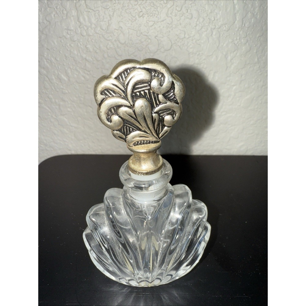 Vintage Goldinger Silver plated Perfume bottle